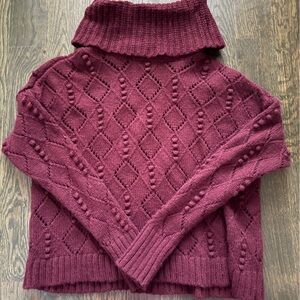 Loft Women's Burgundy Sweater